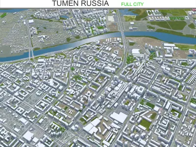Tumen Russia Low-poly 3D model