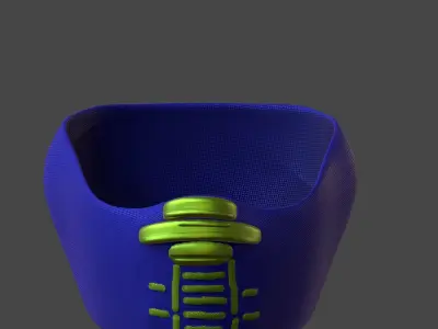 Gas mask helmet 3d model scifi Low-poly  Low-poly 3D model 138