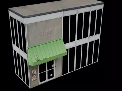 City Building 4 Low-poly 3D model