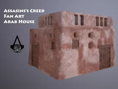 ARAB HOUSE GAME READY Low-poly 3D model