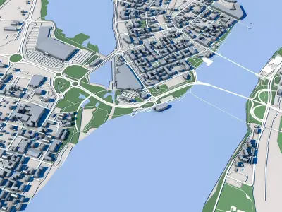 Tornio City Finland 3D model