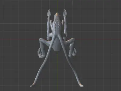 White Spike 3D print model