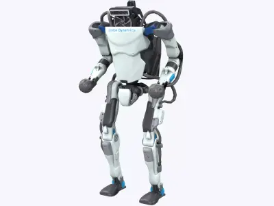 Atlas Robot Boston Dynamics Low-poly 3D model