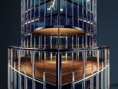 Burj Khalifa - lighting setup 3D model