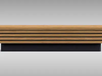 Park Bench 01 Low-poly 3D model purchase
