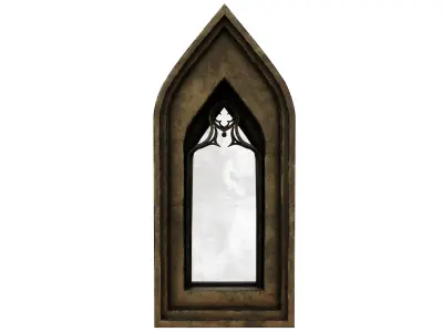 Medieval window Low-poly 3D model