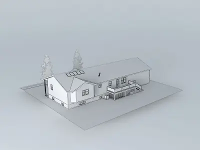 Split Entry house Free 3D model