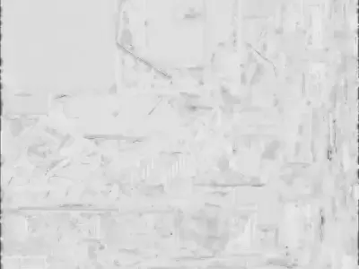 Destroyed Industrial Building 3D Model Concrete Shell Low-poly 3D model