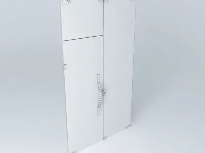 Glass door fixed Free 3D model