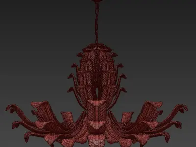 Glass and Glass 2016 995 12  Chandelier 3D model