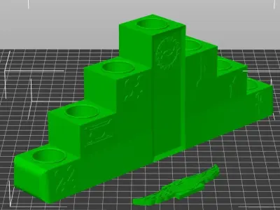 Kwanza Candle Holder 3D print model