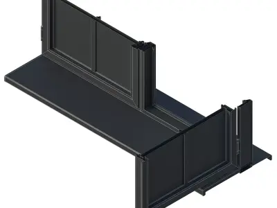Reynaers Slim Line-38 Low-poly 3D model