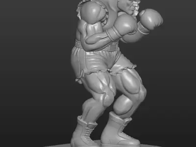 Balrog Street Fighter-Heavyweight Boxer 3D Miniature 3D print model