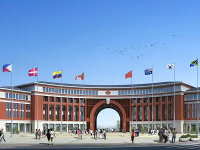 facade school Modern Texture