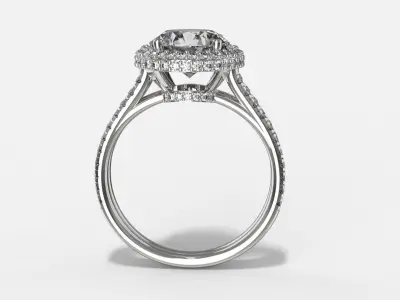 Olivia Jewelry Diamond Ring 3dm 3D print model 3D print model