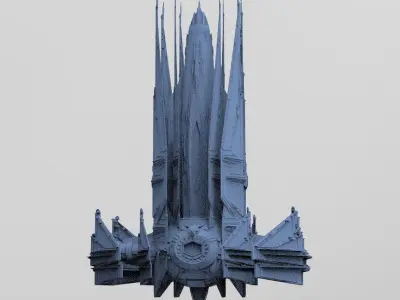 Sci-Fi Ocean Tech ship 7  3D model