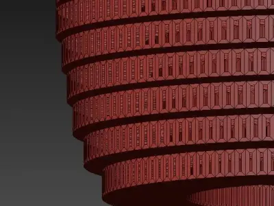 China wood pendant lapm 3D model
