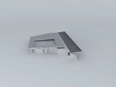 Terminal stainless steel door frame Free 3D model