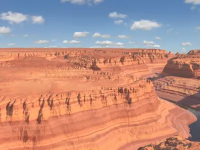 Canyon Landscape 003 3D model