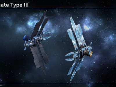 Spaceship Jumpgate Collection 3D Model Pack