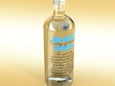 Vodka Absolut Collection 3D model