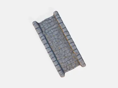 A stone bridge 3D model