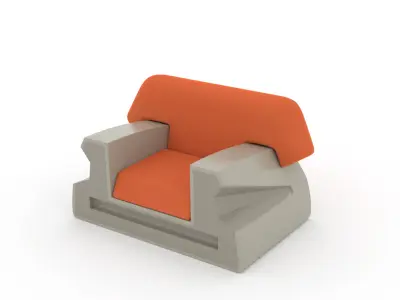 Jedi Council Room Chair Mace 1-18 Scale  Kenner Hasbro 3D print model