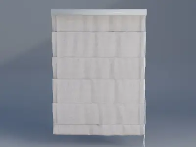 Curtain Low-poly 3D model 14