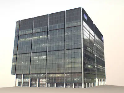  London 15 Canada Square 30 North Colonnade Low-poly 3D model