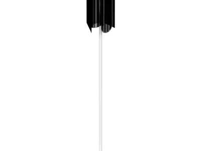 Outdoor designer lamp Stream by Terzani silver 3D model