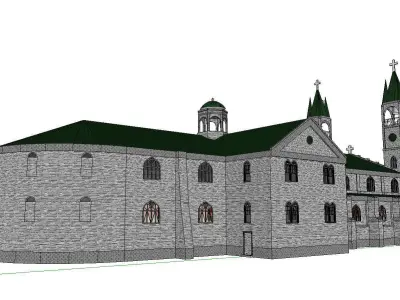 Architecture-Religion-God-Culture-Temple-076 church 3D model