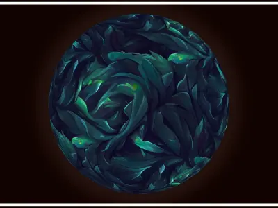 Grass Twilight Forest Floor -20 TEXTURES- Handpainted--PACK 2--- Texture