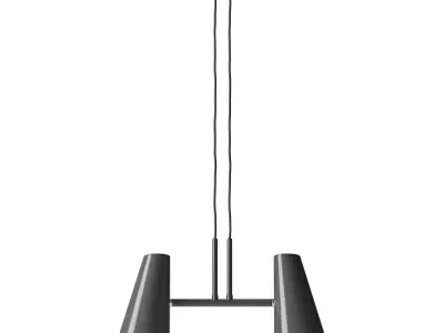 Cono pendant lamp 2 shades 3D model