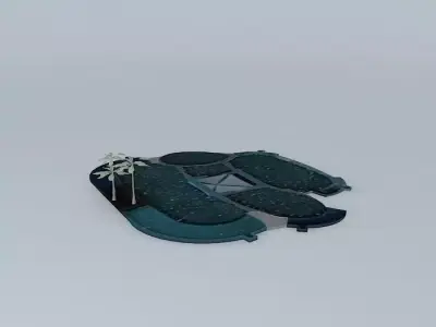 Miami Sea Aquarium - Dolphin Interaction 3D model