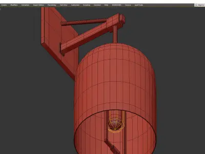 JOZEFINA WALL Low-poly 3D model