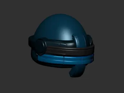 helmet high poly sculpt 3d printable ver 7 3D model 3D model 144