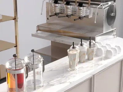 A CAFE BAR NO11 3D model