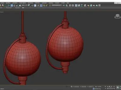 Pluto Pendant Light Low-poly 3D model