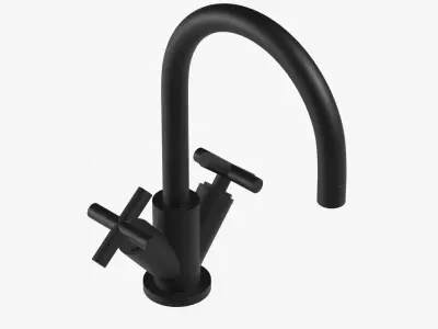 Faucet 02 Low-poly 3D model