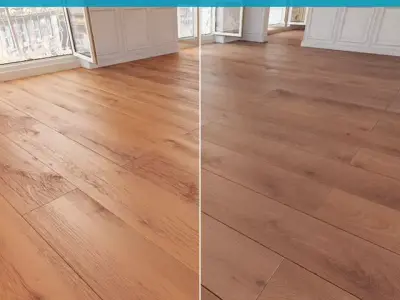 Wooden floor 19 WITHOUT PLUGINS 3D model