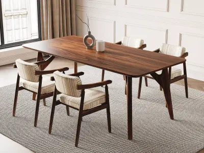 Dining Room Interior  ID410 3D model
