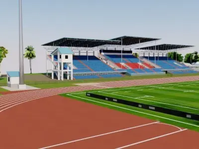 Apia Park Stadium - Samoa 3D model