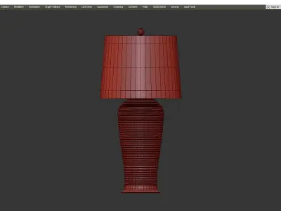 Bungalow 5 Kaylin Table Lamp Base Low-poly 3D model