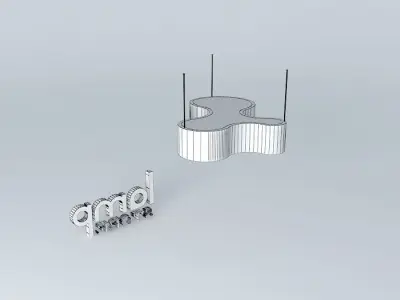 PENDENTE AMEBA Free 3D model