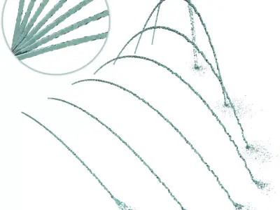 7 Arched Fountains 3D model