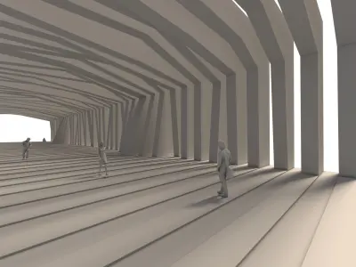 Inspire Architectural outdoor walk form Free 3D model
