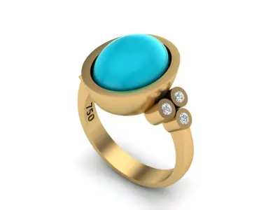 Jewelry ring 413 3D print model