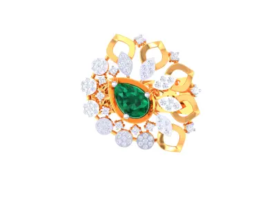 Women Ring  Render 3dm STL OBJ FBX Details 3D print model 300
