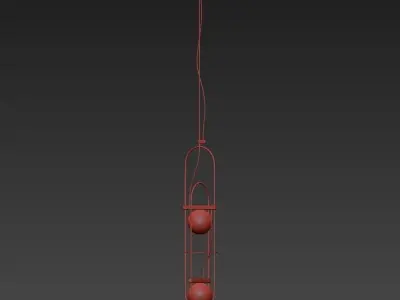 SETAREH ball hanging from wire 3D model