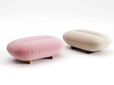 Manarola Footstool 3D model